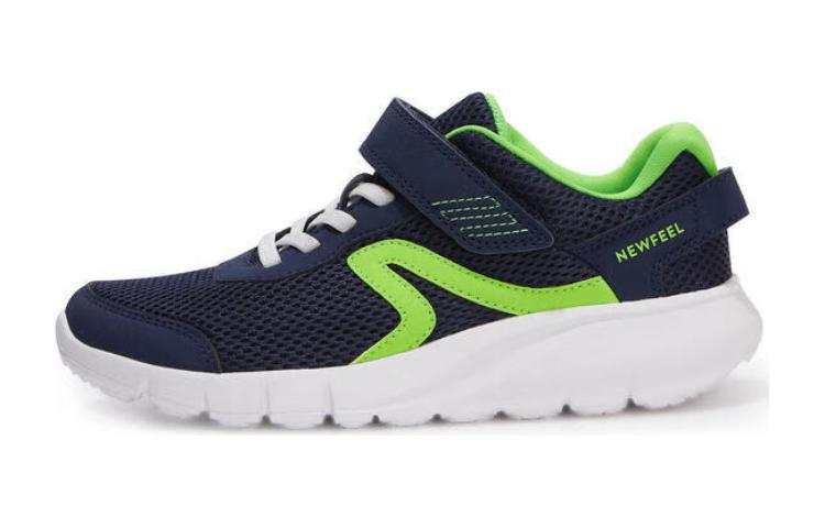 DECATHLON Soft 140 Abrasion Resistant Breathable Low top Kids' Running Shoes Blue Green Kids