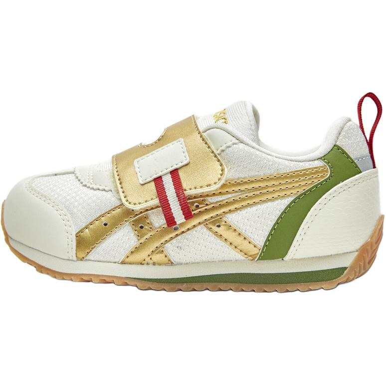 Asics SUKU2 COTLA BABY CNY Abrasion Resistant Cushioning Moisture Wicking Low top Kids Lifestyle Shoes White Gold