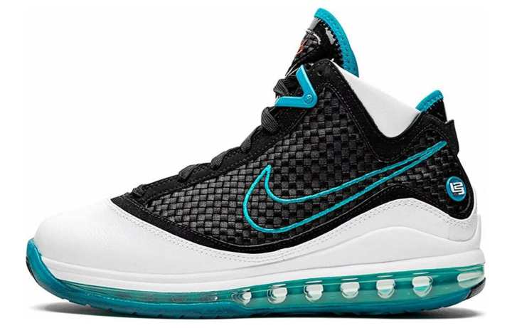 Nike Nike Lebron 7 Red Carpet 2019 Synthetic Leather Slip Resistant Abrasion Resistant Mid top Basketball Shoes Blue Unisex
