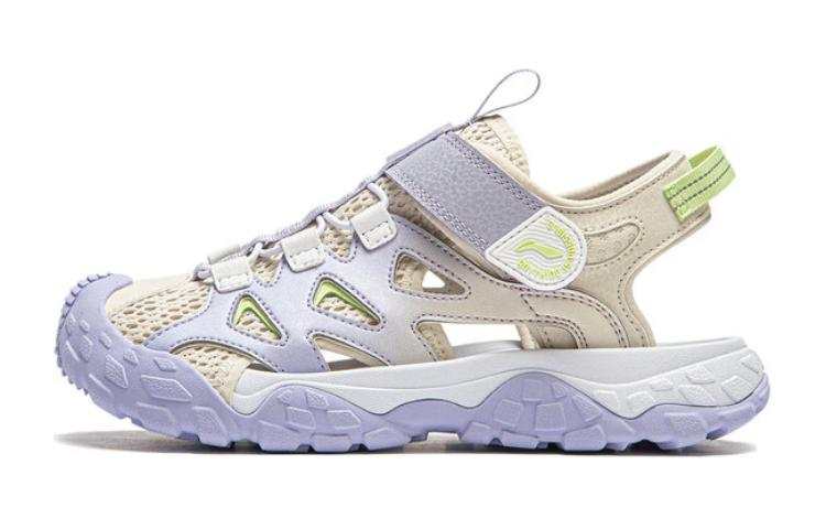 Li-Ning YOUNG Li Ning YOUNG Trek 2 Comfortable Sandal White Purple Teenagers