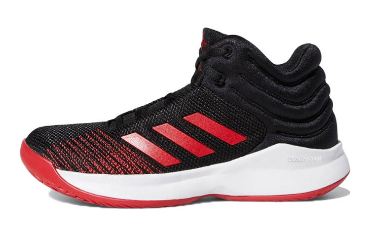 Adidas Adidas Pro Spark Slip Resistant Mid top Children's Basketball Shoes Black Red White Kids'