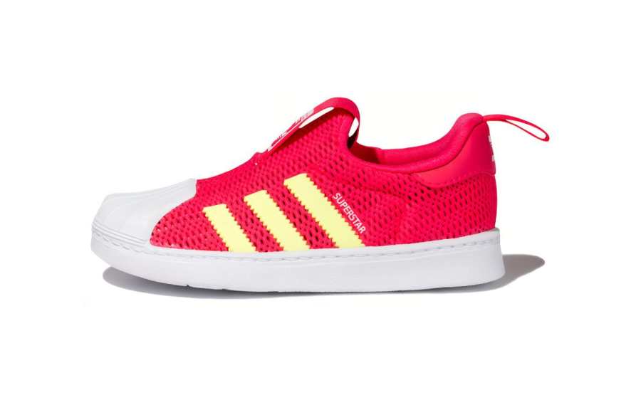 Adidas Originals Superstar Collection 360 I Low top Toddler Shoes Red Yellow White Infant And Toddler