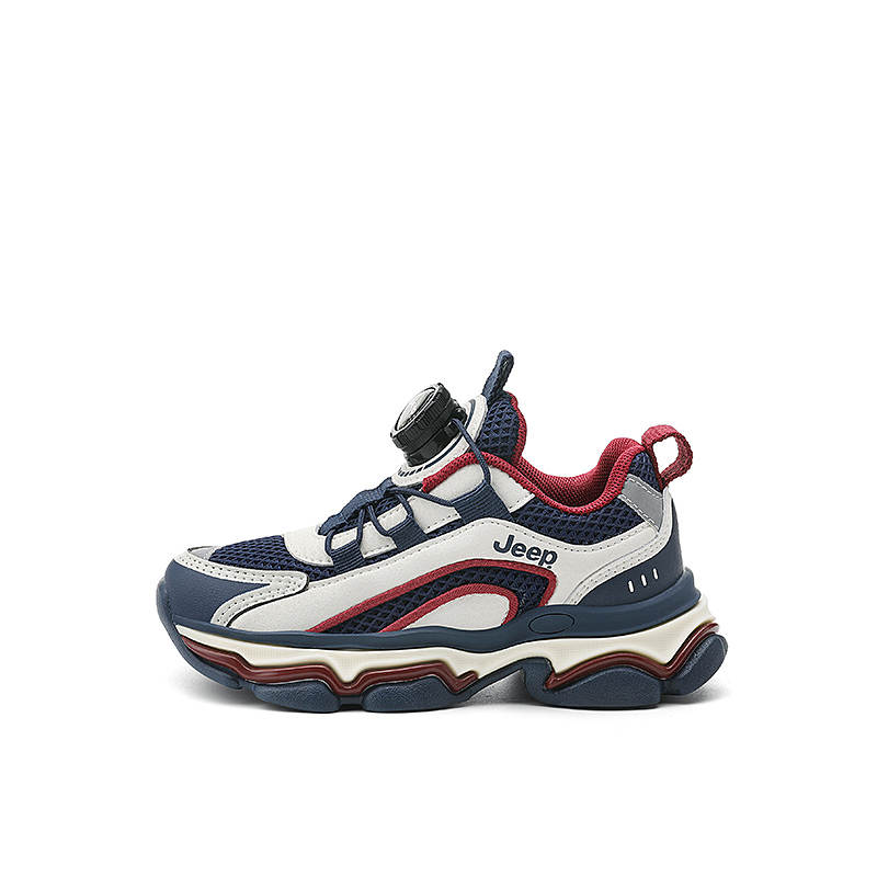 Jeep Abrasion Resistant Kids' Running Shoes Dark Blue White Kids'