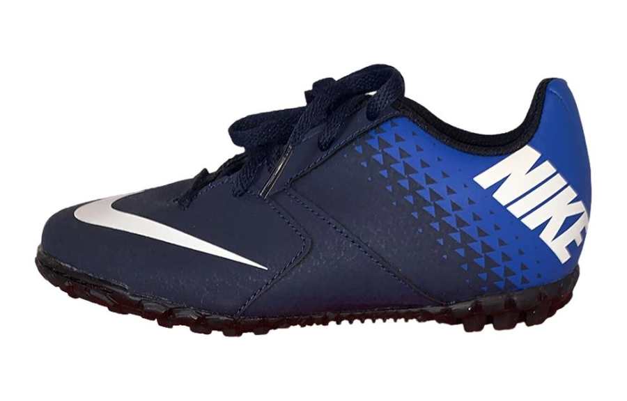 Nike Nike Jr Bomba Tf Comfortable Breathable Low top Kids' Soccer Shoes Blue White Kids'