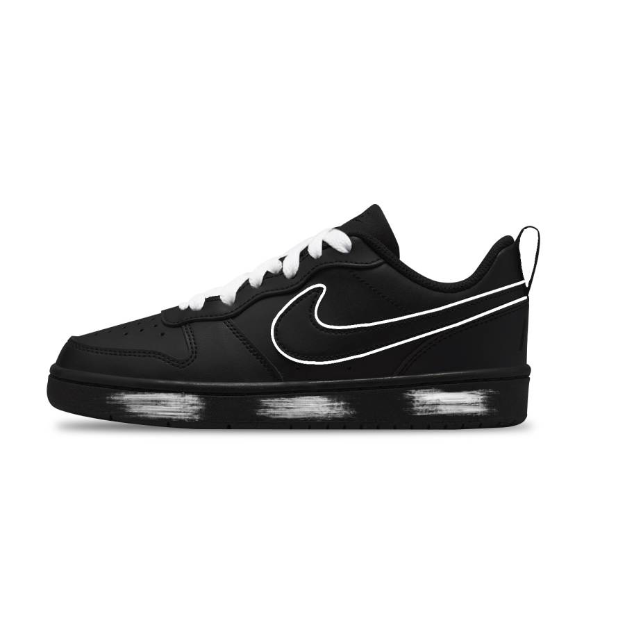 Nike Nike Court Borough Leather Slip Resistant, Abrasion Resistant, Breathable Low top Kids' Skateboarding Shoes Unisex