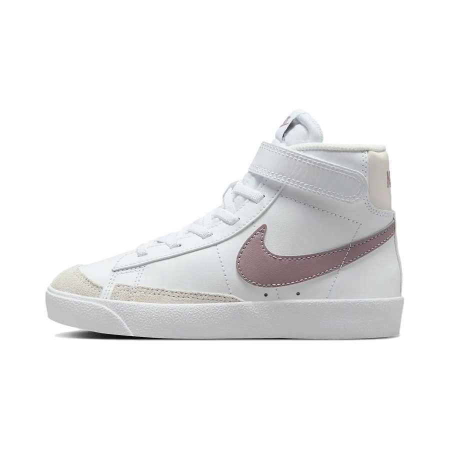 Nike Nike Blazer '77 Slip Resistant Abrasion Resistant High top Kids' Skateboarding Shoes White Gray