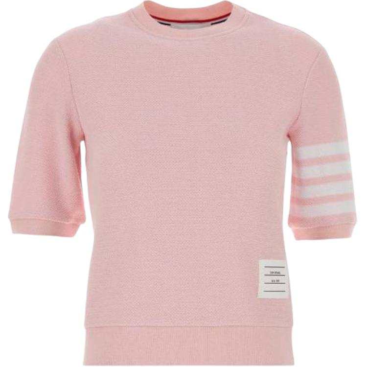 THOM BROWNE Thom Browne 4-Bar Knitted T-Shirt