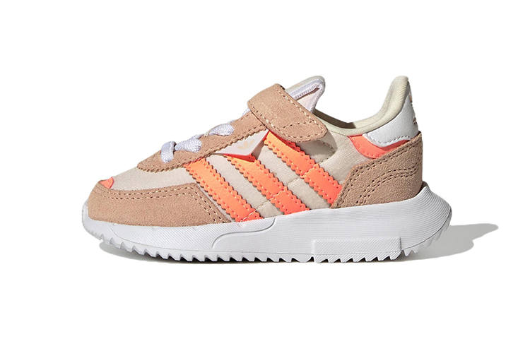 Adidas Originals Retropy F2 Abrasion Resistant Abrasion Resistant Low top Toddler Shoes Beige Yellow Infant And Toddler