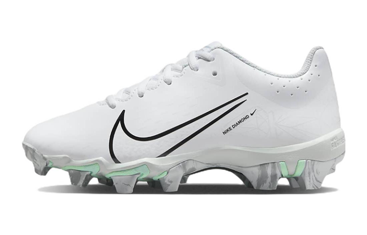 Nike Nike Hyperdiamond 4 Keystone GG Slip Resistant Cushioning Abrasion Resistant Kids' Training Shoes White Black Kids'