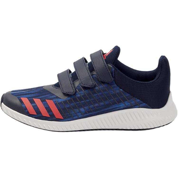 Adidas Adidas Fortarun Slip Resistant Abrasion Resistant Low top Kids' Running Shoes Blue Black Wide Fit Kids'