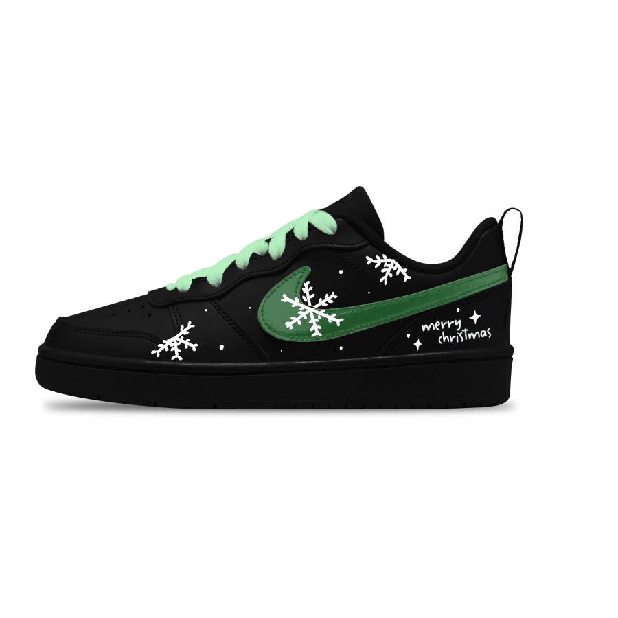 Nike Nike Court Borough Leather Slip Resistant Slip Resistant Low top Kids' Skateboarding Shoes Teenagers