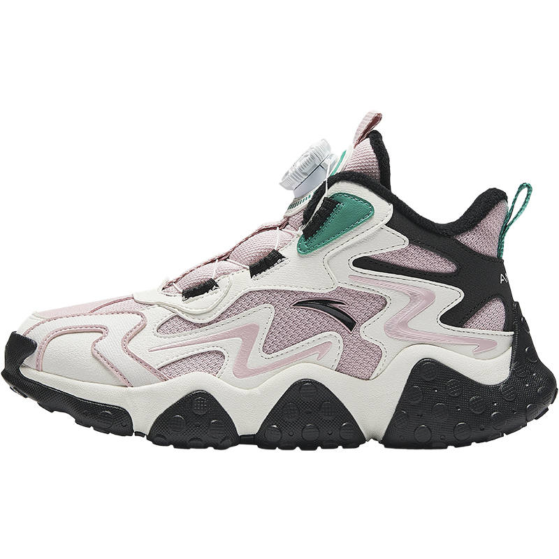 Antakids Rock Trendy Fashion Thickened And Fleece Lined Low top Casual Shoes Pink White Black Teenagers