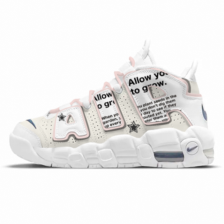 Nike Nike Air More Uptempo Synthetic Leather Slip Resistant, Abrasion Resistant, Breathable