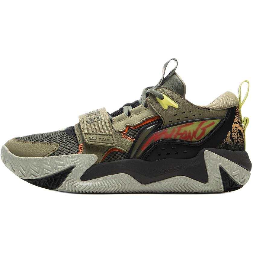 Li-Ning YOUNG Li Ning YOUNG Basketball Low top Children's Basketball Shoes Black Green Kids'