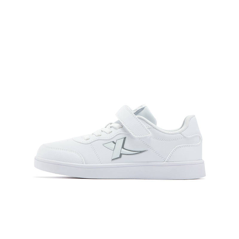 XTEP Slip Resistant, Abrasion Resistant, Breathable Low top Kids' Skateboarding Shoes White Kids'