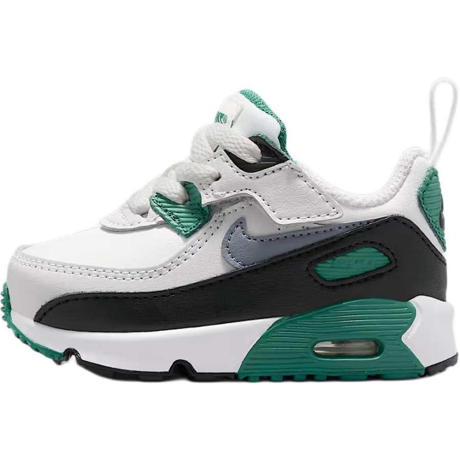 Nike Nike Air Max 90 Cushioning Abrasion Resistant Cushioning, Wear Resistant Low top Toddler Shoes White Green