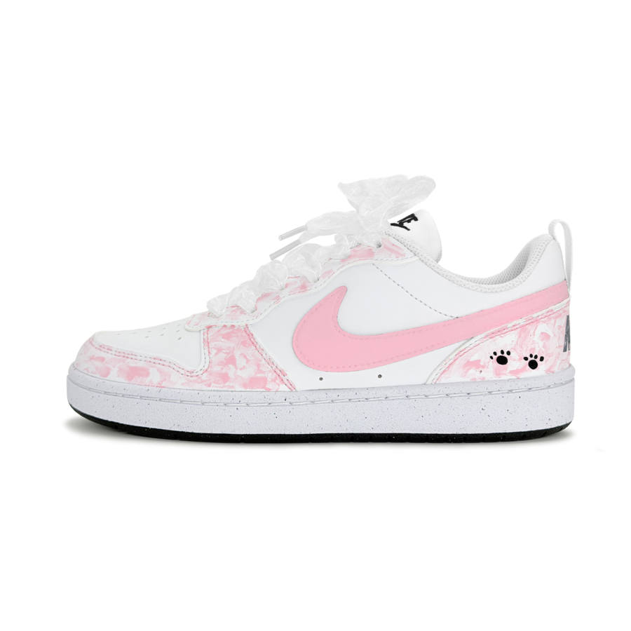 Nike Nike Court Borough Powder Dream Synthetic Leather, Leather Low top Skateboard Shoes Pink Kids'