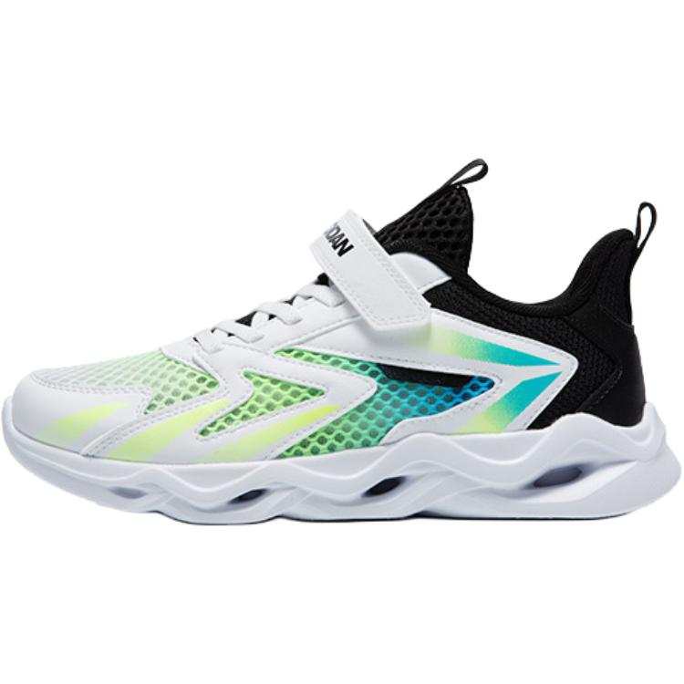 QIAODAN Fashion Comfortable, Minimalist Style Versatile Low top Running Shoes Green Blue Unisex