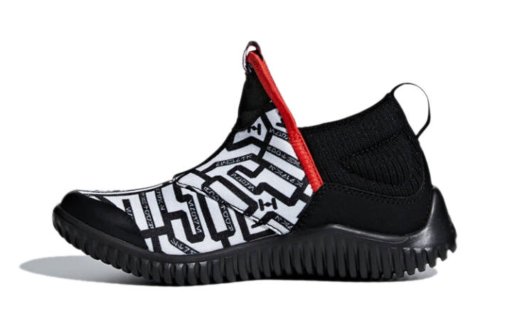 Adidas Adidas Rapida Fabric Breathable Mid top Kids' Running Shoes Black Children Aged 3 7 Years Old