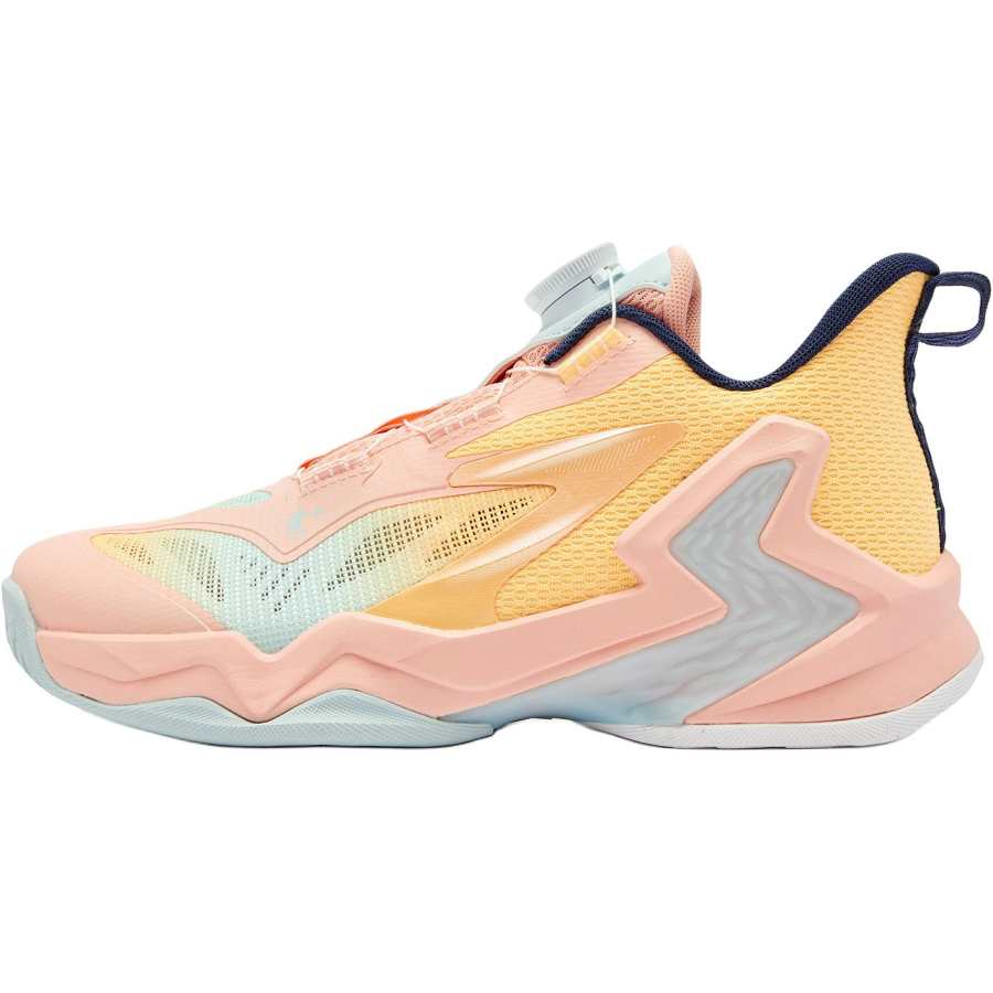 QIAODAN Low top Basketball Shoes Hot Pink/Jelly Orange Teenagers
