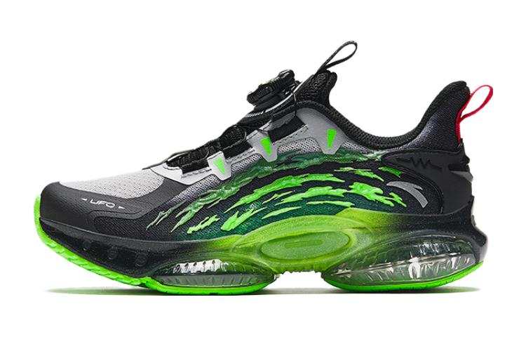 Antakids UFO5.0 Versatile Abrasion Resistant Low top Running Shoes Black Silver Green Unisex