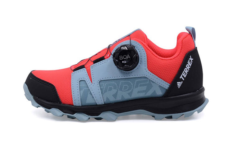 Adidas Adidas Terrex Agravic Boa K Non slip Lightweight Low top Kids' Outdoor Shoes Red Children Aged 3 7 Years Old