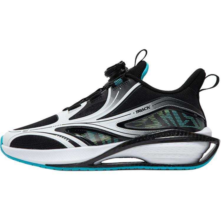 361°KIDS Synthetic Leather, Textile Slip Resistant Low top Kids' Running Shoes Black White Kids'