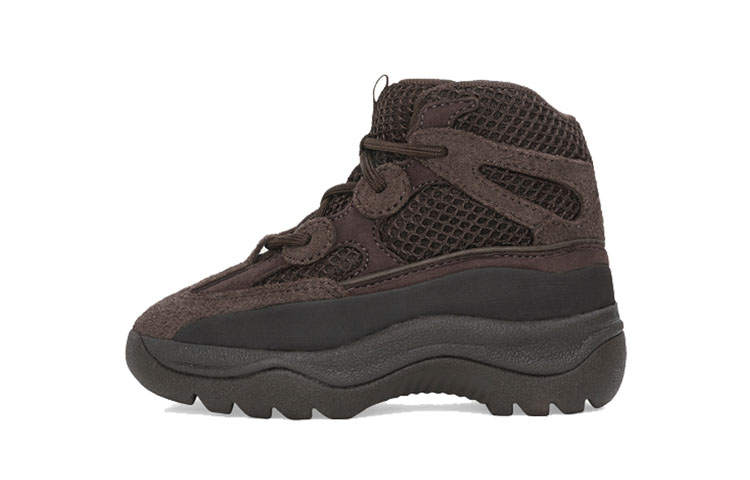 Adidas Originals Yeezy DSRT High top Toddler Shoes Black Brown Infant And Toddler