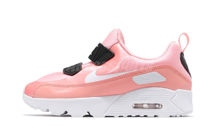 Nike Nike Air Max Tiny 90 Cushioning Low top Running Shoes Coral Red Children Aged 3 7 Years Old