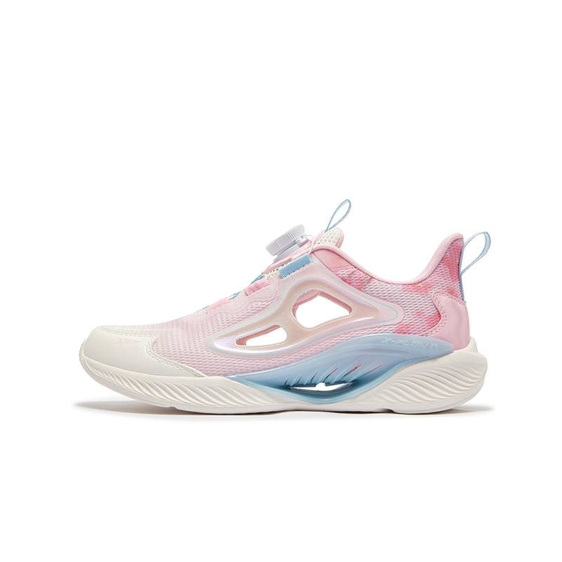 XTEP X FLOW 8.0 Low top Running Shoes Sail White Ice Cream Powder Teenagers