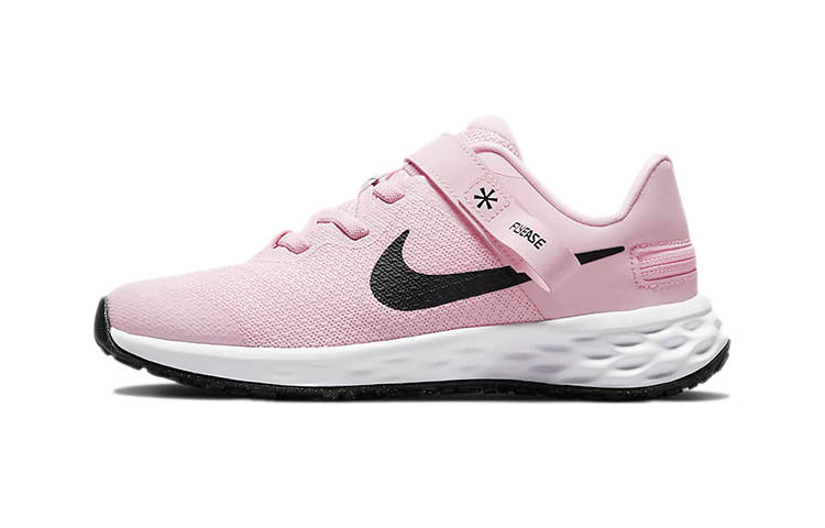 Nike Nike REVOLUTION 6 Flyease Casual Abrasion Resistant Breathable Low top Kids' Running Shoes Pink