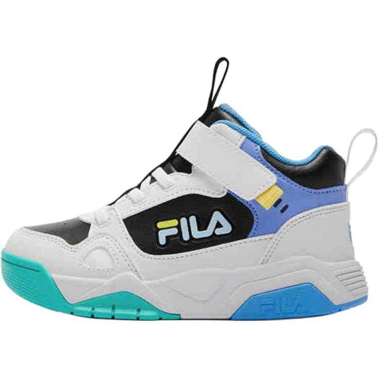 FILA KIDS Cushioning, Wear Resistant Mid top Kids' Skateboarding Shoes White Children Aged 3 7 Years Old