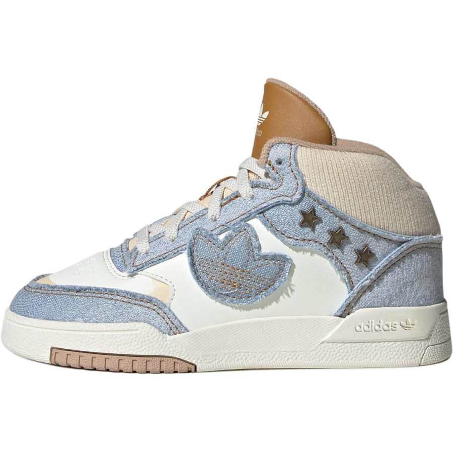 Adidas Originals DROP STEP XL 2.0 Mid top Kids' Skateboarding Shoes White Blue