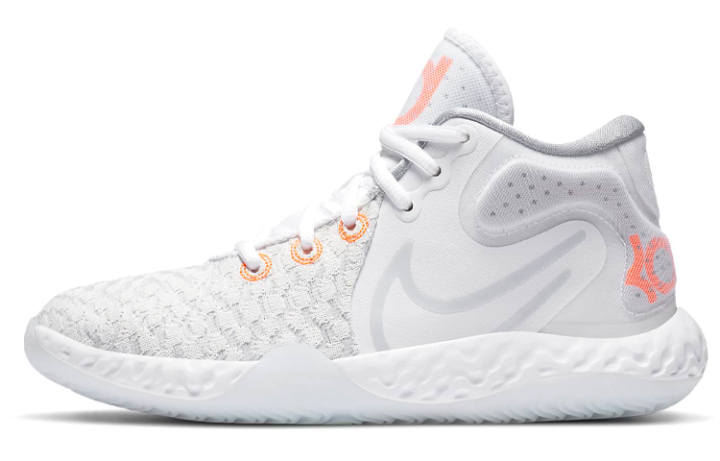 Nike Nike KD Trey 5 VIII Mid top Basketball Shoes White Orange Unisex