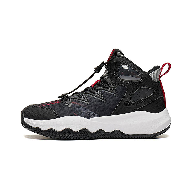 Li-Ning YOUNG Li Ning YOUNG Avant Garde Power Primary 3.0 V2 Comfortable Cushioning Rebound Mid top Children's Basketball Shoes Black