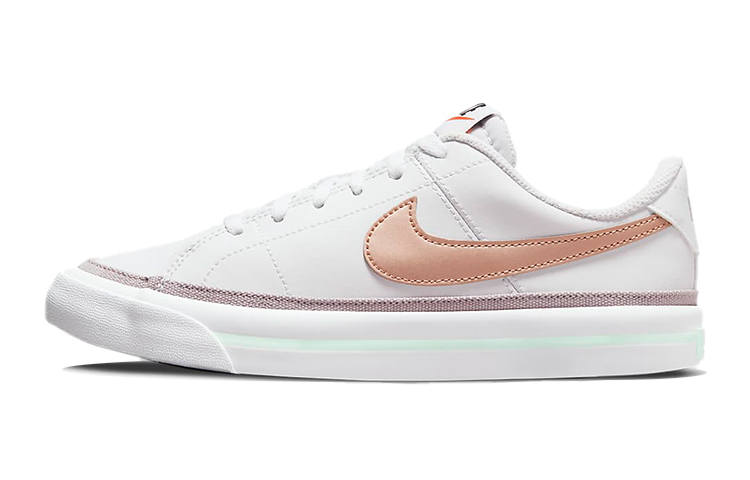 Nike Nike Court Legacy Low top Skateboard Shoes White Brown Unisex