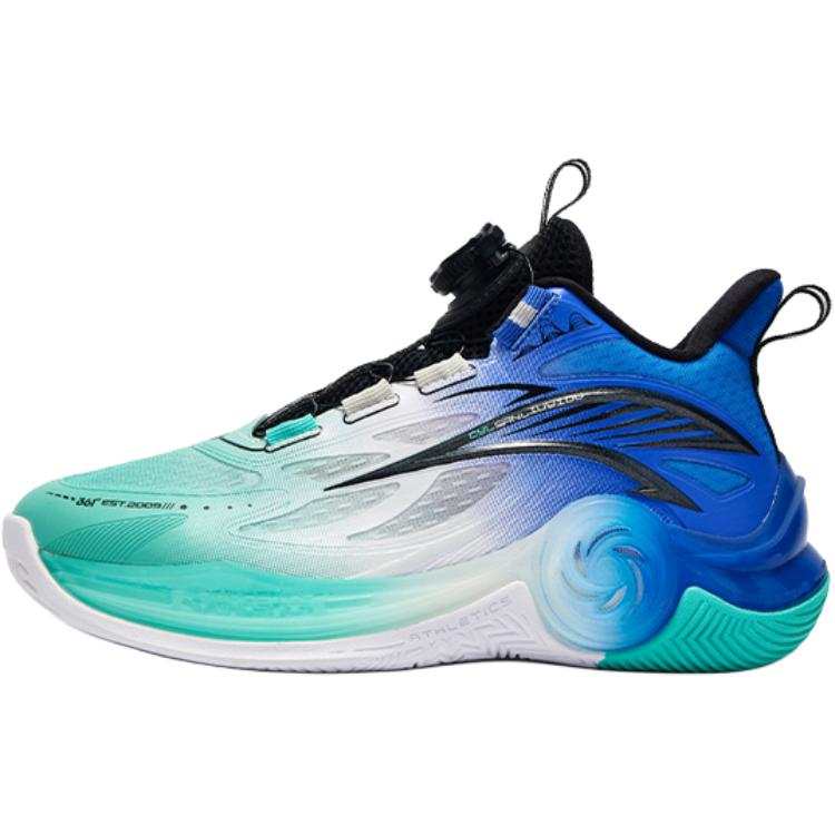 361°KIDS Abrasion Resistant Breathable Low top Basketball Shoes Green Blue Teenagers