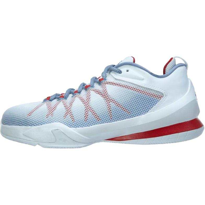 Jordan Jordan CP3 8 Abrasion Resistant Low top Children's Basketball Shoes White Red Teenagers