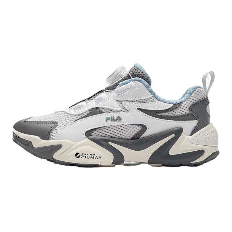 FILA KIDS Boa Slip Resistant Abrasion Resistant Low top Kids' Running Shoes Gray