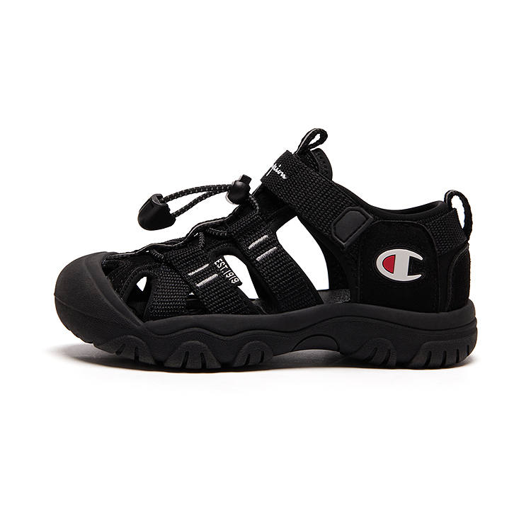 Champion Kids Synthetic Leather, Textile Breathable Children's Sandals Champion Black