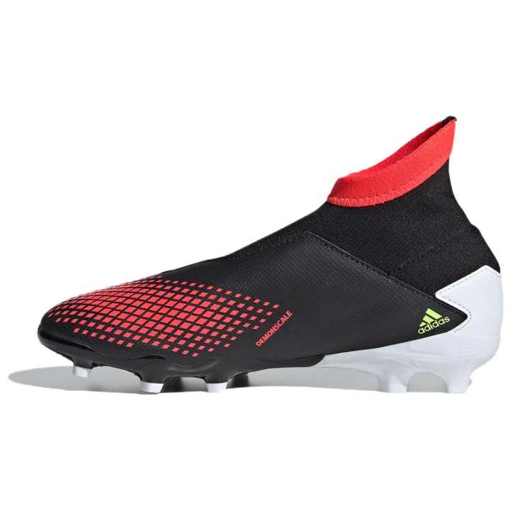 Adidas Adidas PREDATOR Wear resistant And Lightweight Mid top Soccer Shoes Black Red Kids'
