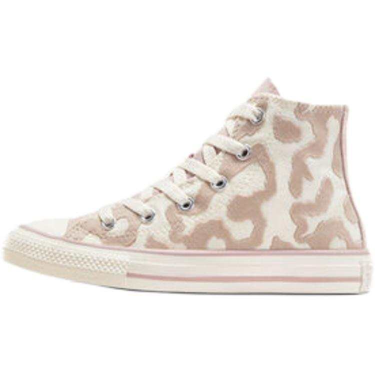 Converse Chuck Taylor All Star High top Kids Canvas Shoes Beige Pink Children Aged 3 7 Years Old