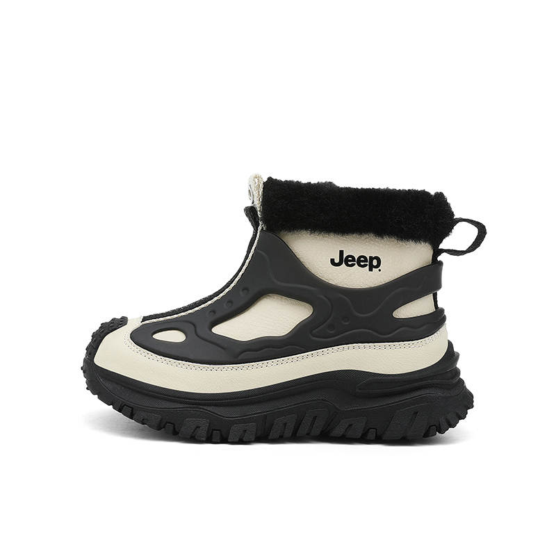 Jeep High top Kids' Boots Khaki Brown/Obsidian Black Kids'
