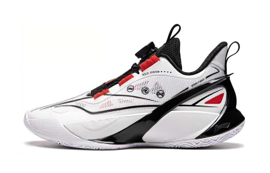 Li-Ning YOUNG Li Ning YOUNG Tianying Speed Slip Resistant, Abrasion Resistant, Rebound Support Low top Basketball Shoes White Black