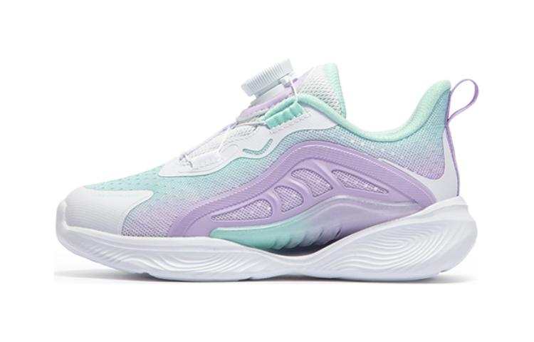 XTEP Comfortable Slip Resistant, Abrasion Resistant, Lightweight Low top Kids' Running Shoes Blue Purple