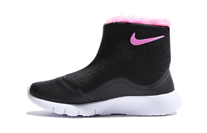 Nike Nike Tanjun High Abrasion Resistant Thermal Low Shaft Kids' Boots Black Pink Children Aged 3 7 Years Old