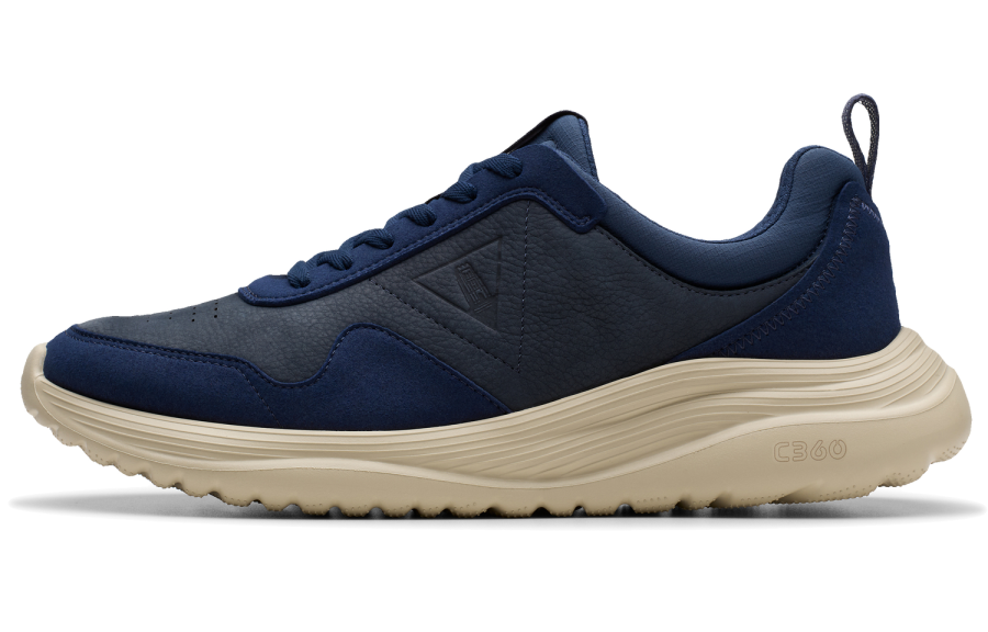Clarks Textile, Cow Leather Abrasion Resistant Lightweight Wear resistant And Lightweight Low top Casual Shoes Men's