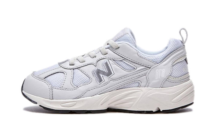 New Balance New Balance NB 878 Synthetic Leather Comfortable Abrasion Resistant Breathable Low top Kids' Running Shoes Ecru