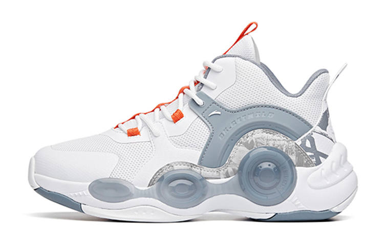 Antakids Anta Basketball Collection Fabric Slip Resistant Cushioning Abrasion Resistant Breathable Mid top Basketball Shoes