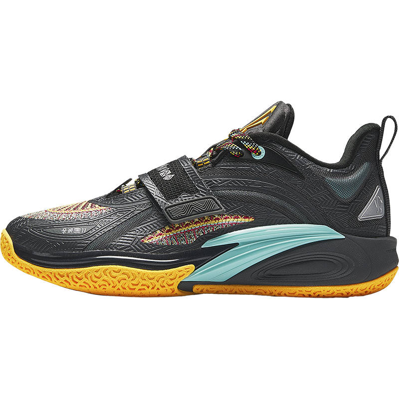 Antakids KAI 1 Fabric Low top Basketball Shoes Castle Gray/Black/Fluorescent Mango Orange Unisex